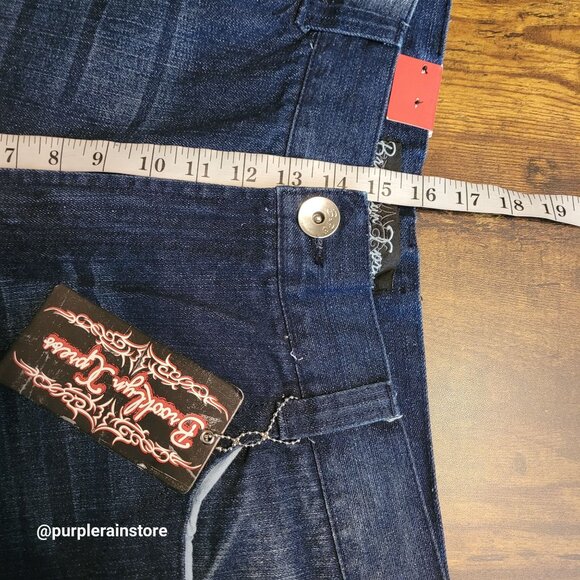 Vtg Brooklyn Express Baggy Shorts Tag 42 Measures 40 Embroidered Streetwear NWT - Picture 9 of 12